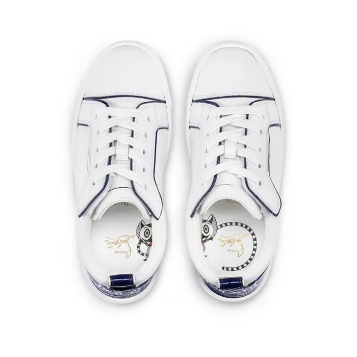 Kids Funnyto Sneakers 8211 Calf Leather And Patent Calf Leather 8211 Bianco Christian Louboutin Sneakers