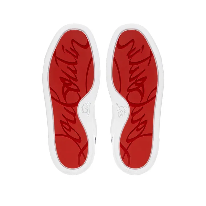 Kids Funnyto Sneakers 8211 Calf Leather And Patent Calf Leather 8211 Bianco Christian Louboutin Sneakers