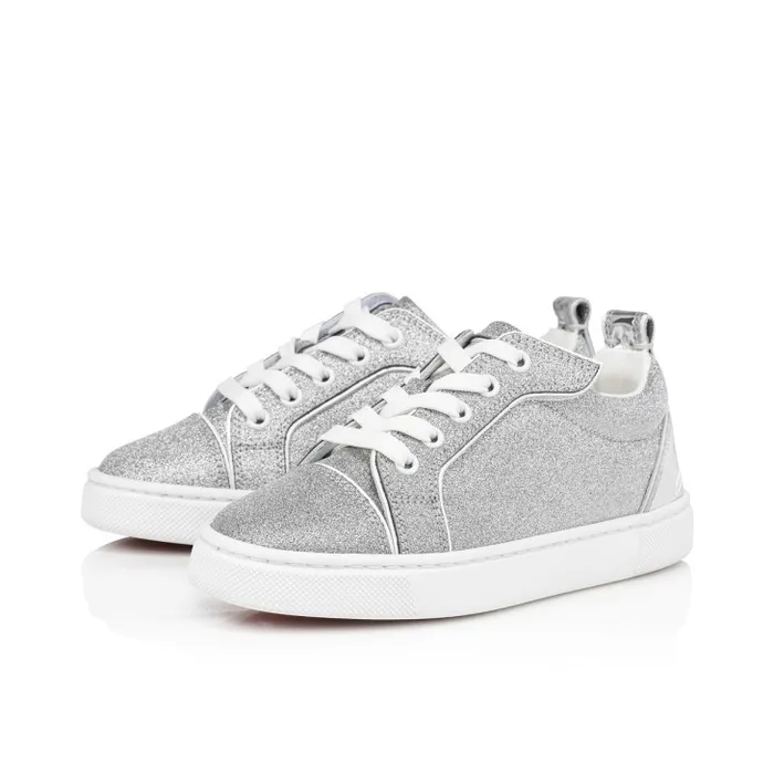 Kids Funnyto Sneakers 8211 Glittered Calf Leather 8211 Silver Christian Louboutin Sneakers Kids Funnyto Sneakers 8211 Glittered Calf Leather 8211 Silver Christian Louboutin Sneakers