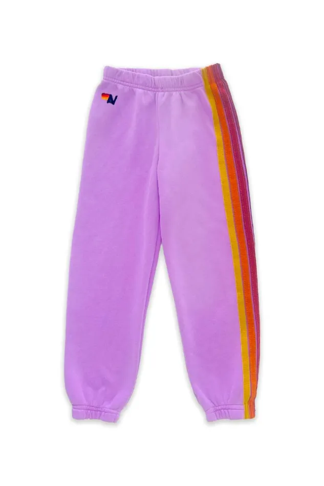 Kids Kids Collection Aviator Nation KID039S 5 STRIPE SWEATPANTS 8211 NEON PURPLE Kids Kids Collection Aviator Nation KID039S 5 STRIPE SWEATPANTS 8211 NEON PURPLE