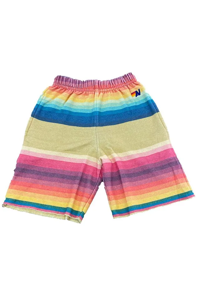 Kids Kids Collection Aviator Nation KID039S TULUM SWEATSHORTS 8211 LIGHT KHAKI