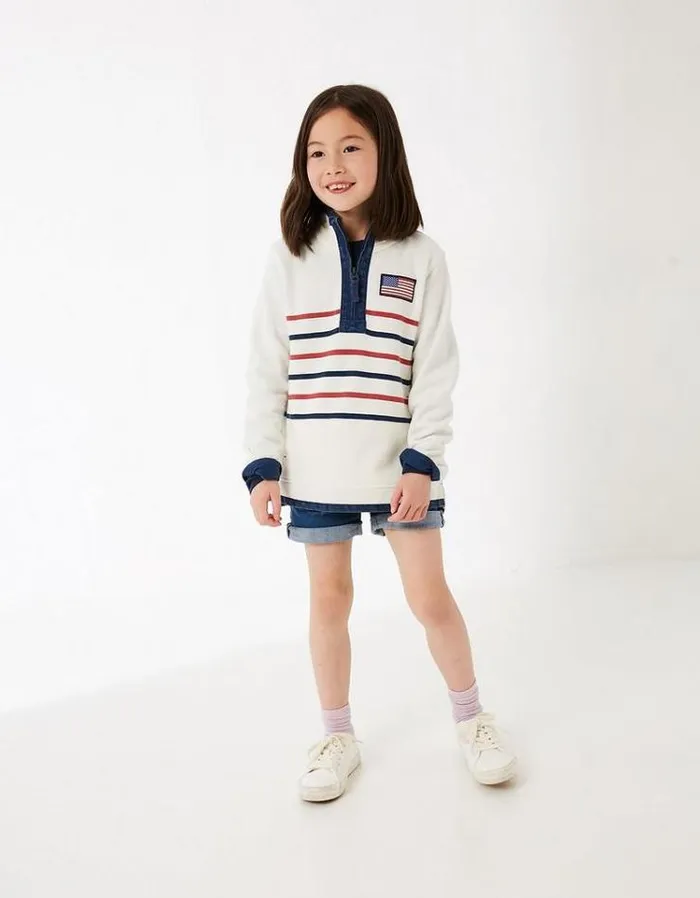KidsMen FatFace Mini Me Outfits Mini USA Airlie Sweat Ivory