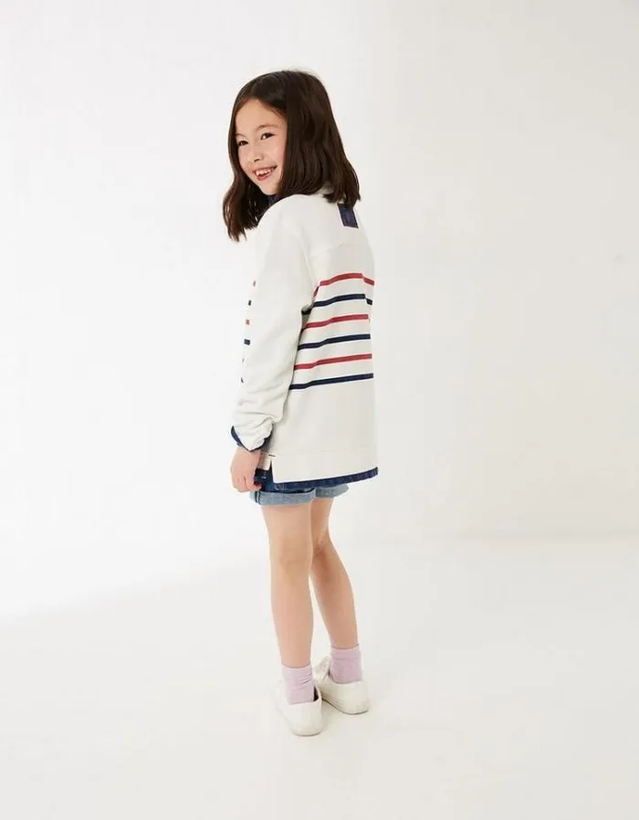 KidsMen FatFace Mini Me Outfits Mini USA Airlie Sweat Ivory
