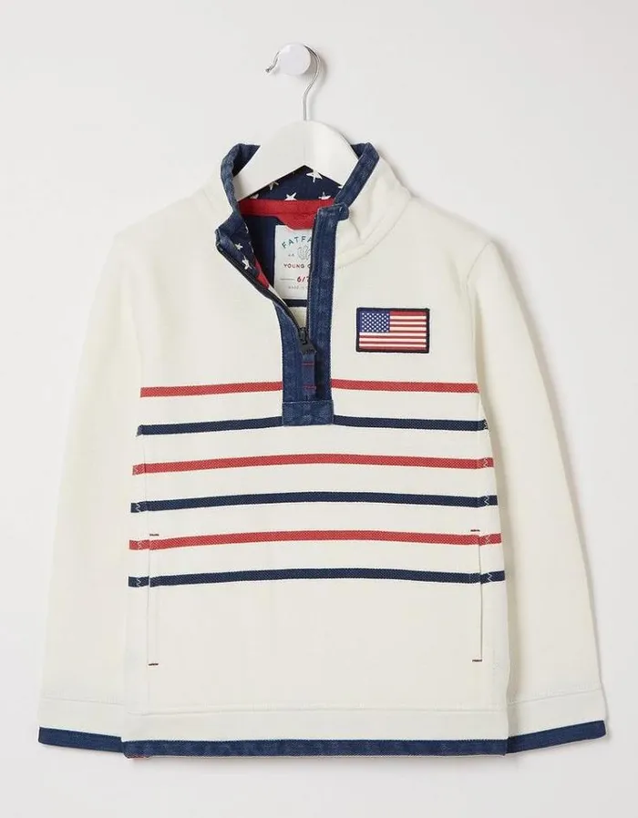 KidsMen FatFace Mini Me Outfits Mini USA Airlie Sweat Ivory