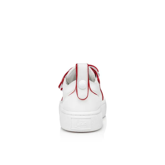 Kids Toyototoy Sneakers 8211 Patent Calf Leather 8211 Bianco Christian Louboutin Sneakers