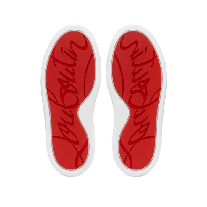 Kids Toyototoy Sneakers 8211 Patent Calf Leather 8211 Bianco Christian Louboutin Sneakers
