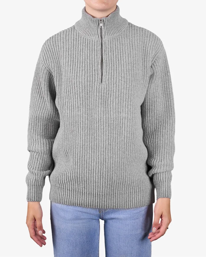 Knit Sweaters Colorfulstandard Women Merino Quarter Zip 8211 Magenta Blaze
