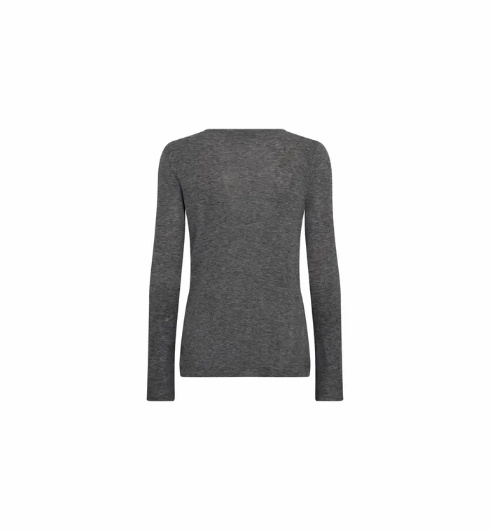 Knits MOS MOSH Women MMBouch Oneck Knit Sharkskin Knits MOS MOSH Women MMBouch Oneck Knit Sharkskin