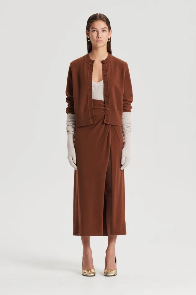 Knitwear CASHMERE CARDIGAN SPICE Scanlan Theodore Women
