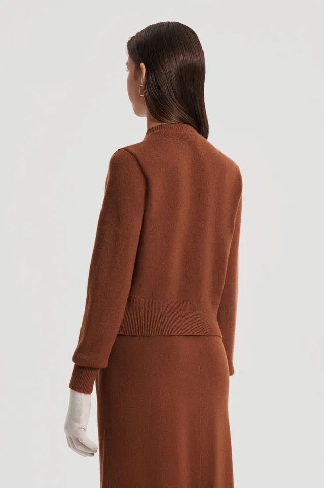 Knitwear CASHMERE CARDIGAN SPICE Scanlan Theodore Women Knitwear CASHMERE CARDIGAN SPICE Scanlan Theodore Women