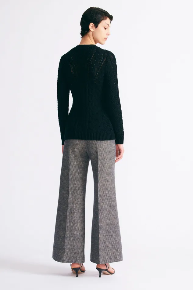 Knitwear Emilia Wickstead Women Elmer Knit Cardigan In Navy Knitwear Emilia Wickstead Women Elmer Knit Cardigan In Navy