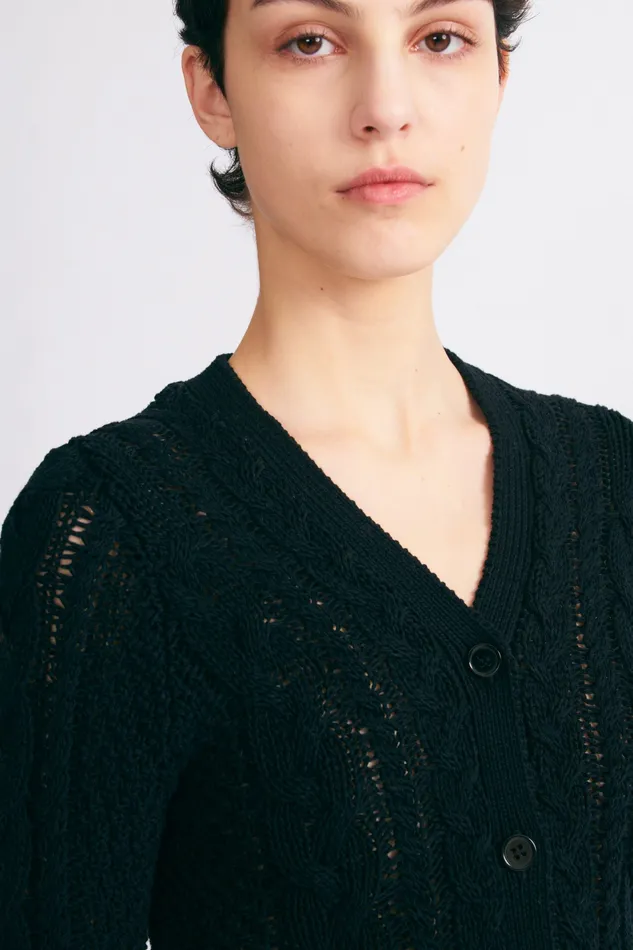 Knitwear Emilia Wickstead Women Elmer Knit Cardigan In Navy Knitwear Emilia Wickstead Women Elmer Knit Cardigan In Navy
