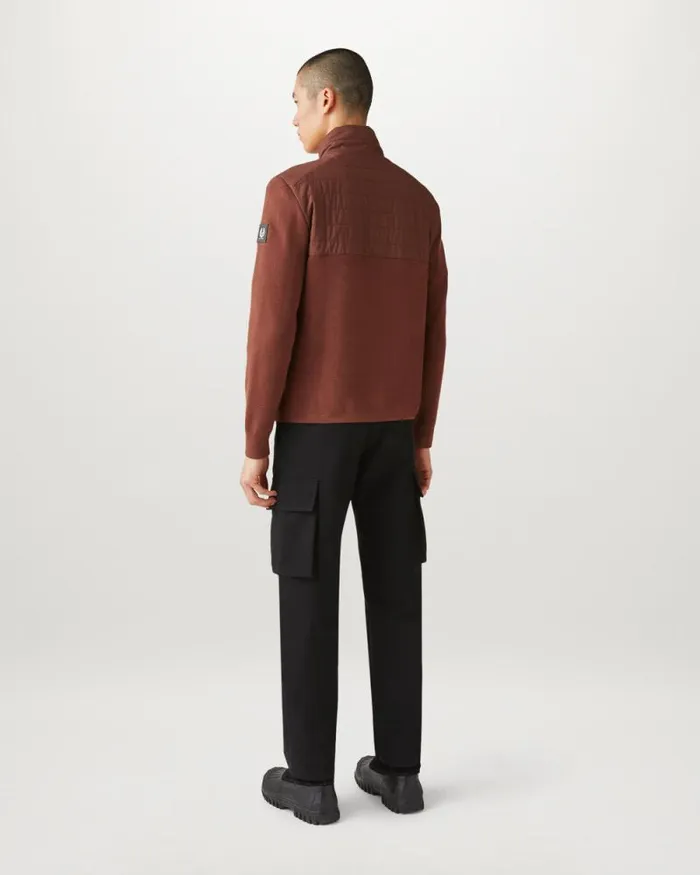 Knitwear Men Belstaff Venture Full Zip Cardigan Deep Copper