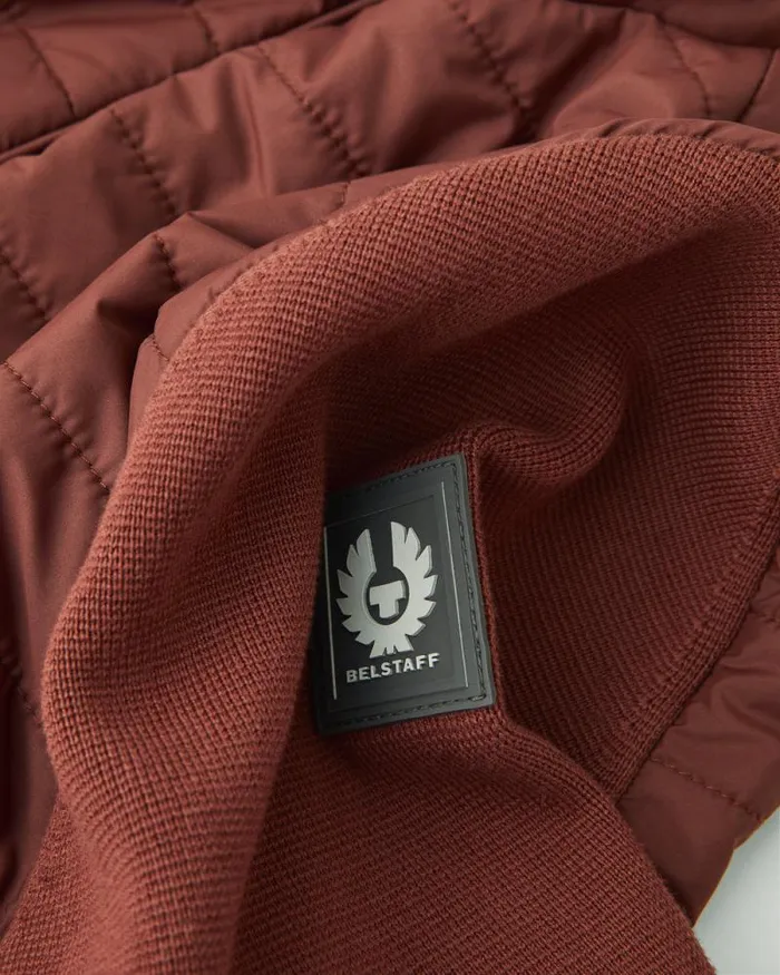 Knitwear Men Belstaff Venture Full Zip Cardigan Deep Copper