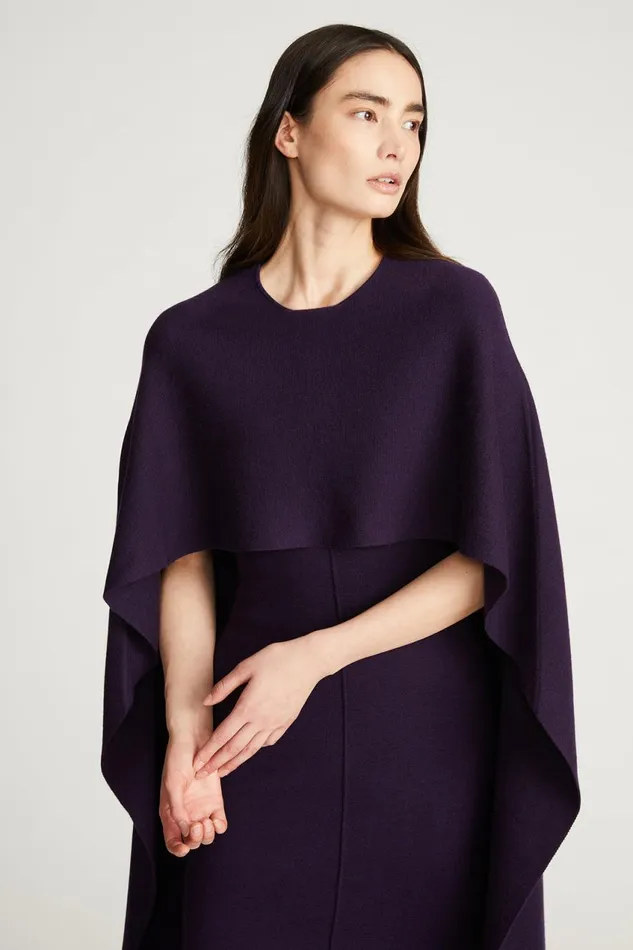 Knitwear Women Halston Amal Sweater Dress In Wool Aubergine