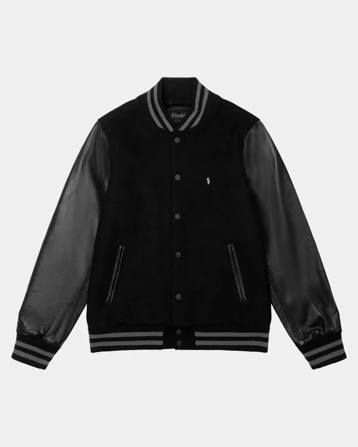 Ksubi 1999 King Letterman Jacket Black Mens Jackets
