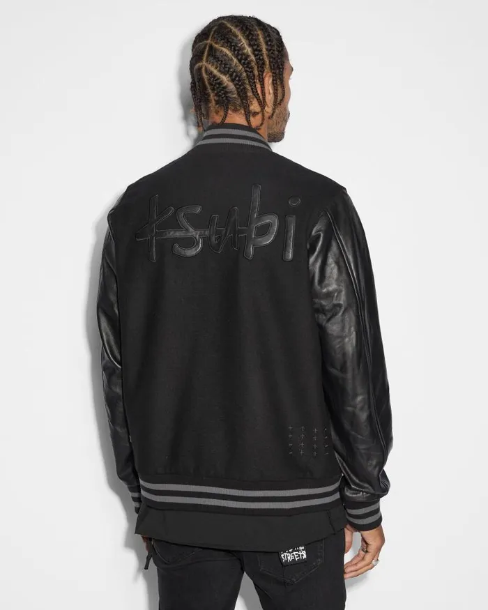 Ksubi 1999 King Letterman Jacket Black Mens Jackets
