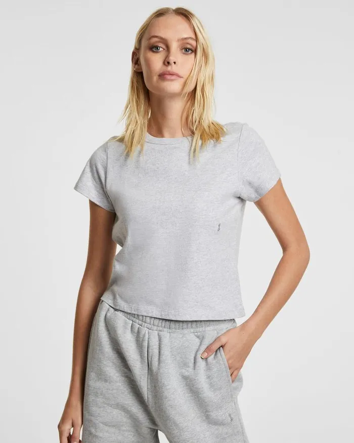 Ksubi 3 X 4 Mini Ss Tee Grey Marle Womens 4 X 4