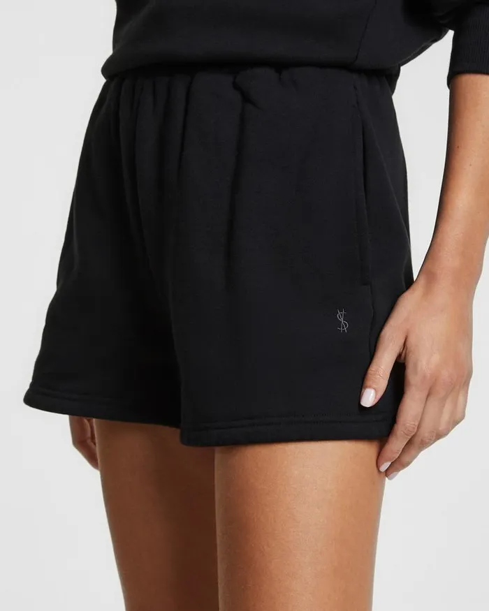 Ksubi 3 X 4 Trak Short Jet Black Womens Sweatpants