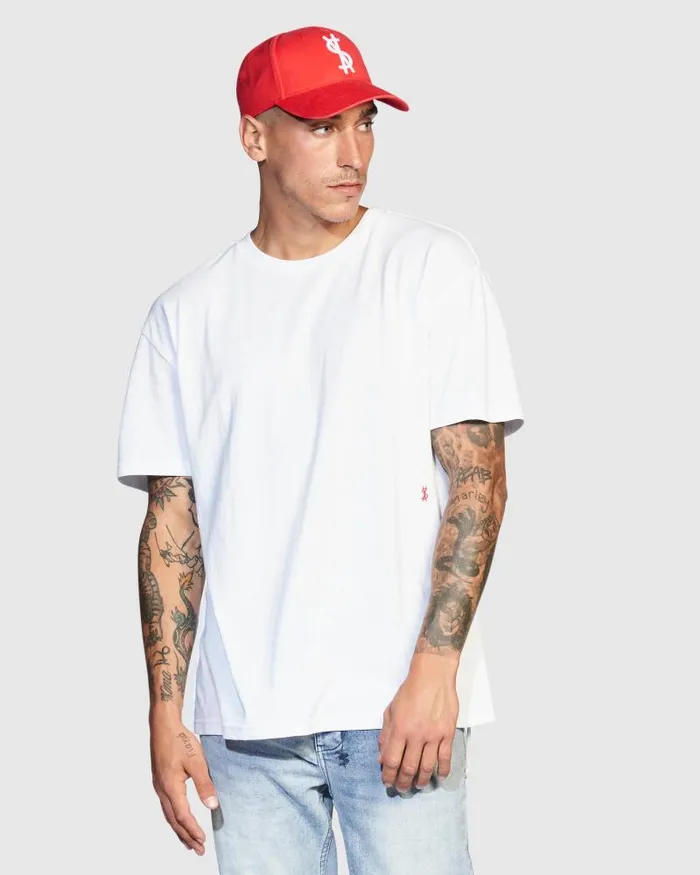 Ksubi 42154 Biggie Ss Tee Whitered Mens TShirts