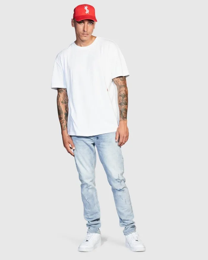 Ksubi 42154 Biggie Ss Tee Whitered Mens TShirts