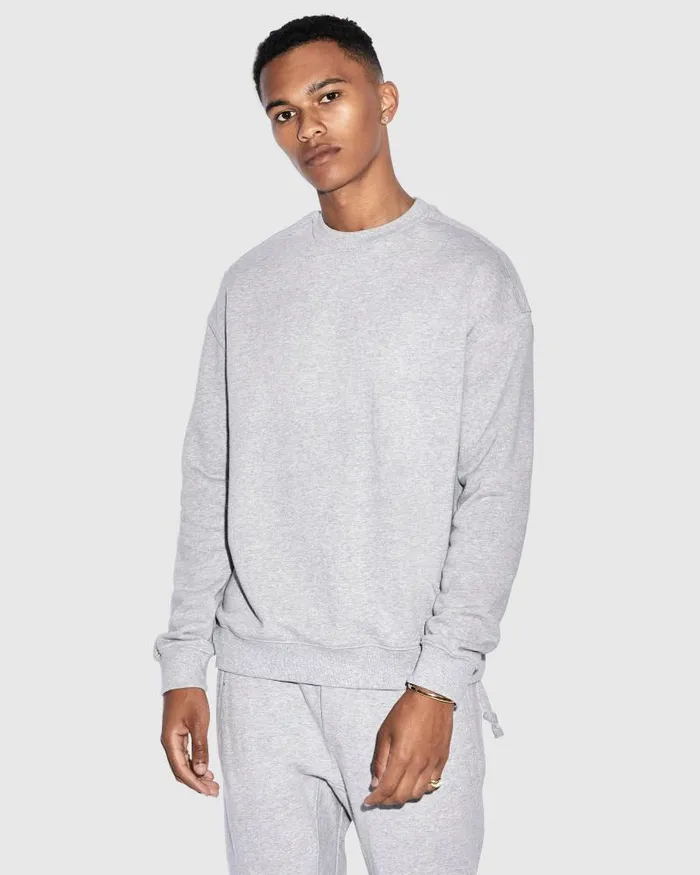 Ksubi 4 X 4 Biggie Crew Grey Marle Mens Sweats
