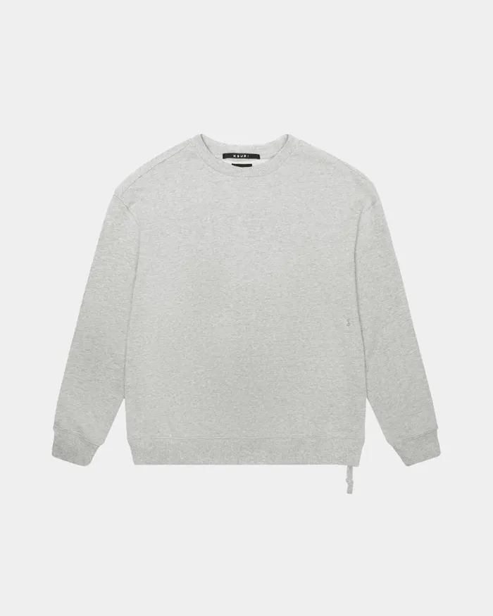 Ksubi 4 X 4 Biggie Crew Grey Marle Mens Sweats