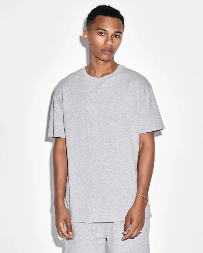 Ksubi 4 X 4 Biggie Ss Tee Grey Marle Mens TShirts