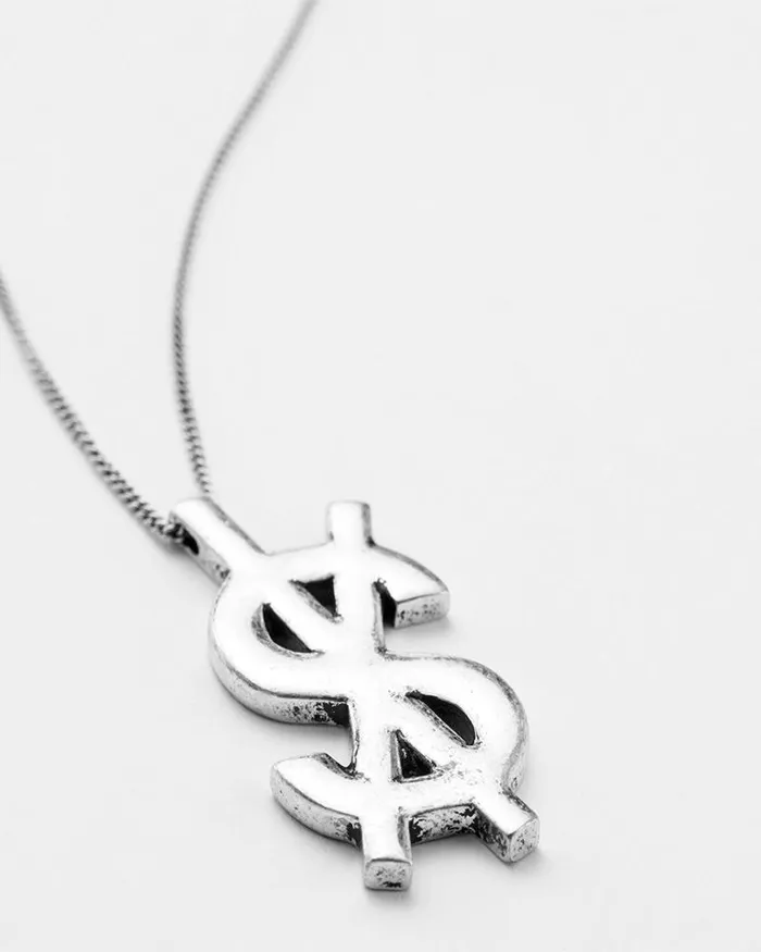 Ksubi 925 Dripps Cross Dollar Necklace WomensMens Jewelry