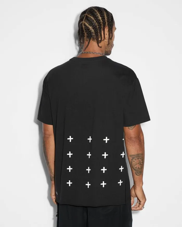 Ksubi All Day Biggie Ss Tee Jet Black Mens TShirts