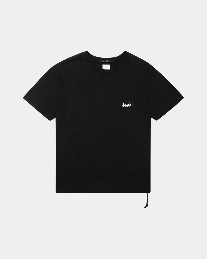Ksubi All Day Biggie Ss Tee Jet Black Mens TShirts