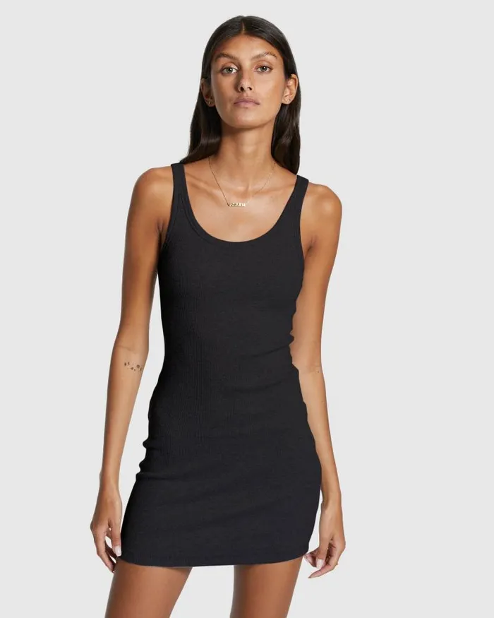 Ksubi Arise Tank Dress Black Womens Dresses