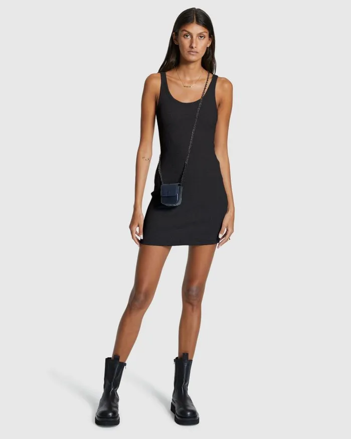 Ksubi Arise Tank Dress Black Womens Dresses