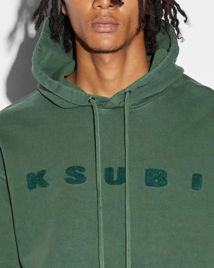 Ksubi Blocked Biggie Hoodie Emerald Mens Hoodies and Sweatshirts