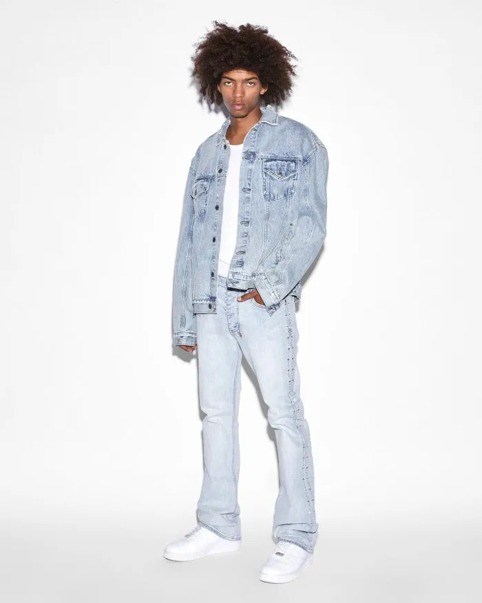 Ksubi Bronko Metalik Blue Mens Bootcut