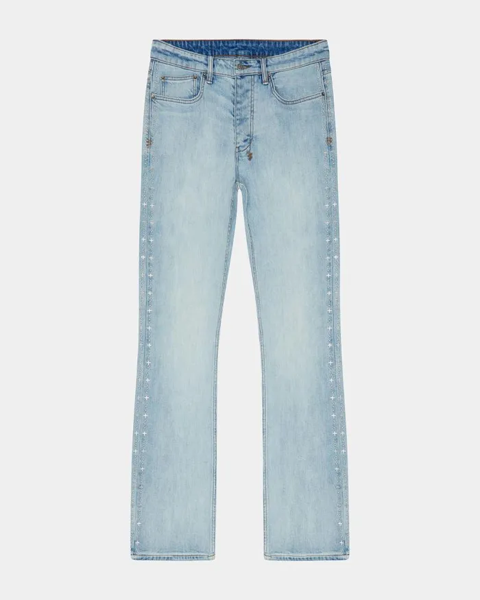Ksubi Bronko Metalik Blue Mens Bootcut