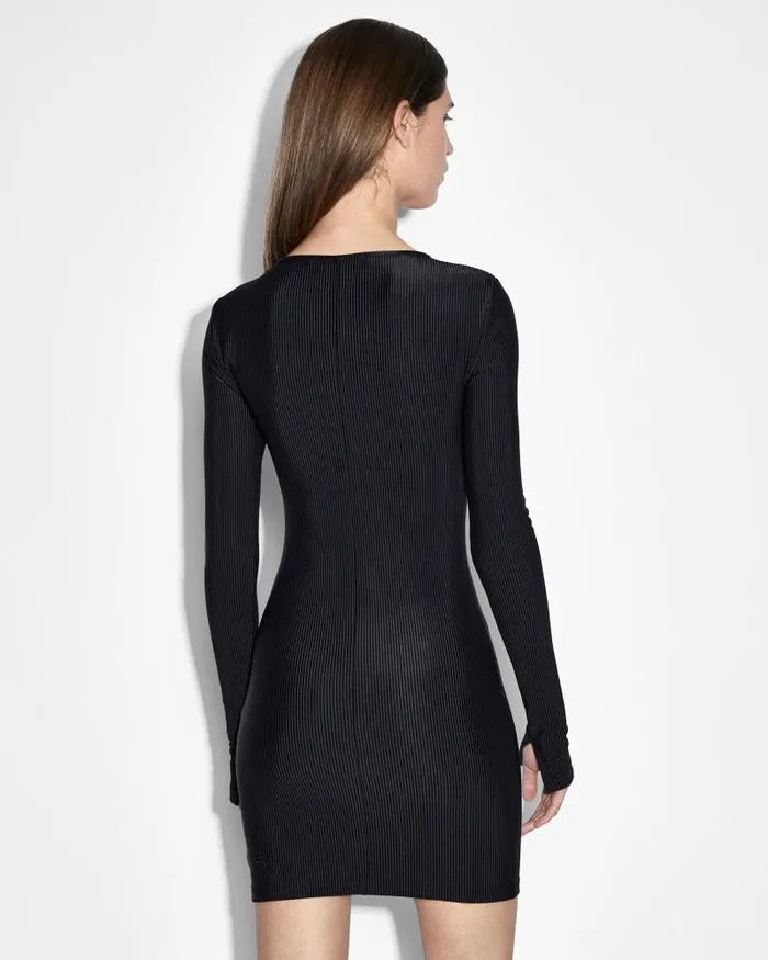 Ksubi Charmed Keyhole Dress Black Womens Dresses