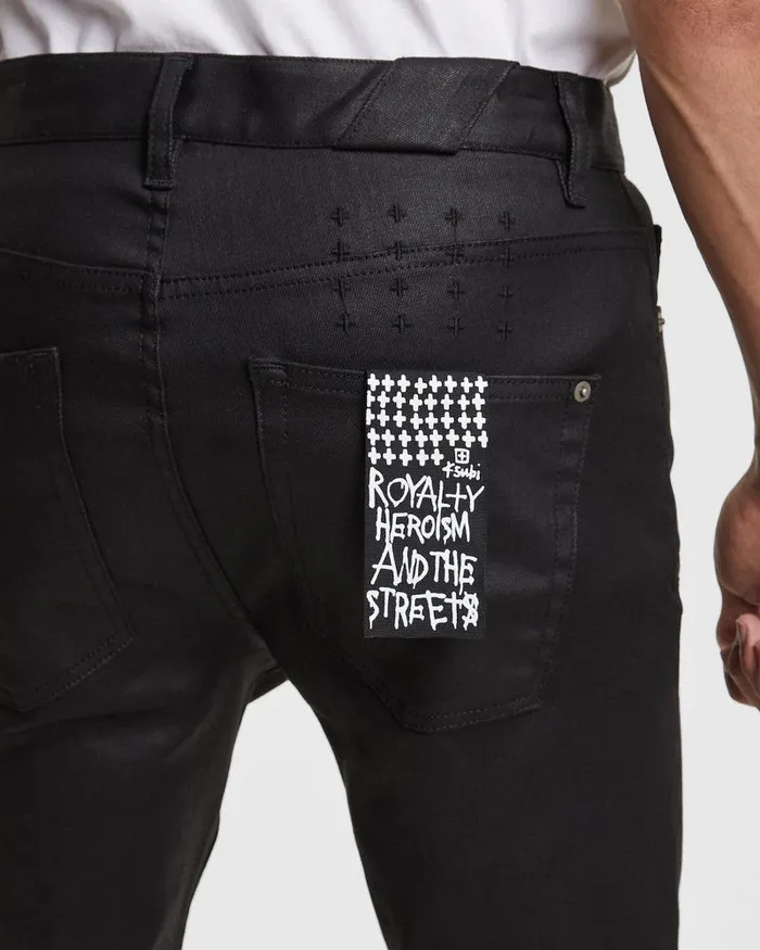 Ksubi Chitch Black Wax Mens Skinny