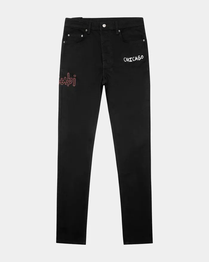 Ksubi Chitch Chicago Laid Black Mens Skinny