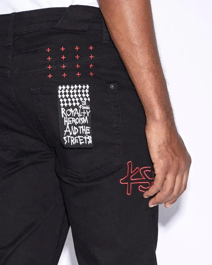 Ksubi Chitch Chicago Laid Black Mens Skinny