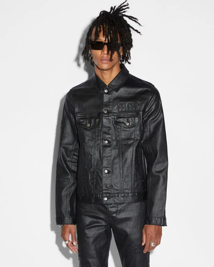 Ksubi Classic Jacket 999 Black Wax Mens Jackets