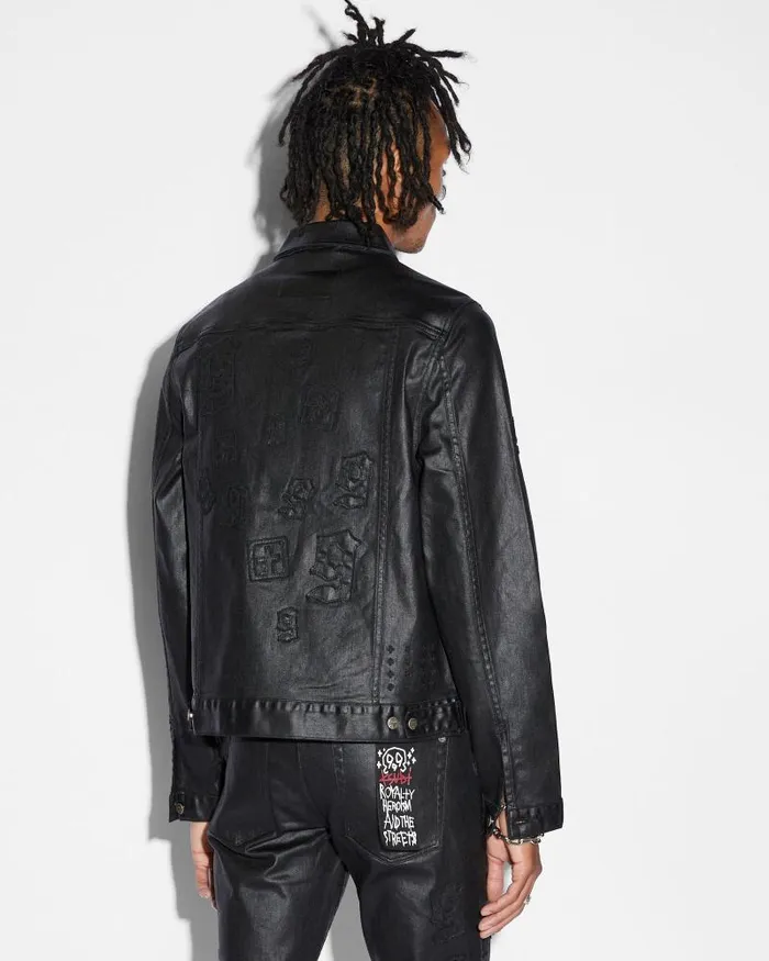 Ksubi Classic Jacket 999 Black Wax Mens Jackets