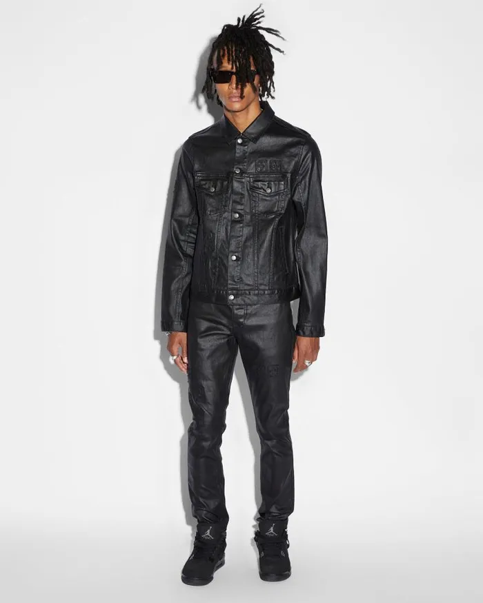 Ksubi Classic Jacket 999 Black Wax Mens Jackets