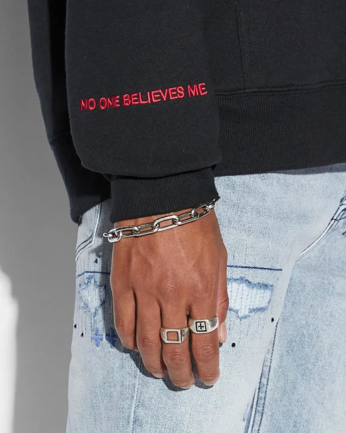 Ksubi Conspiracy Biggie Hoodie Jet Black Mens Hoodies and Sweatshirts