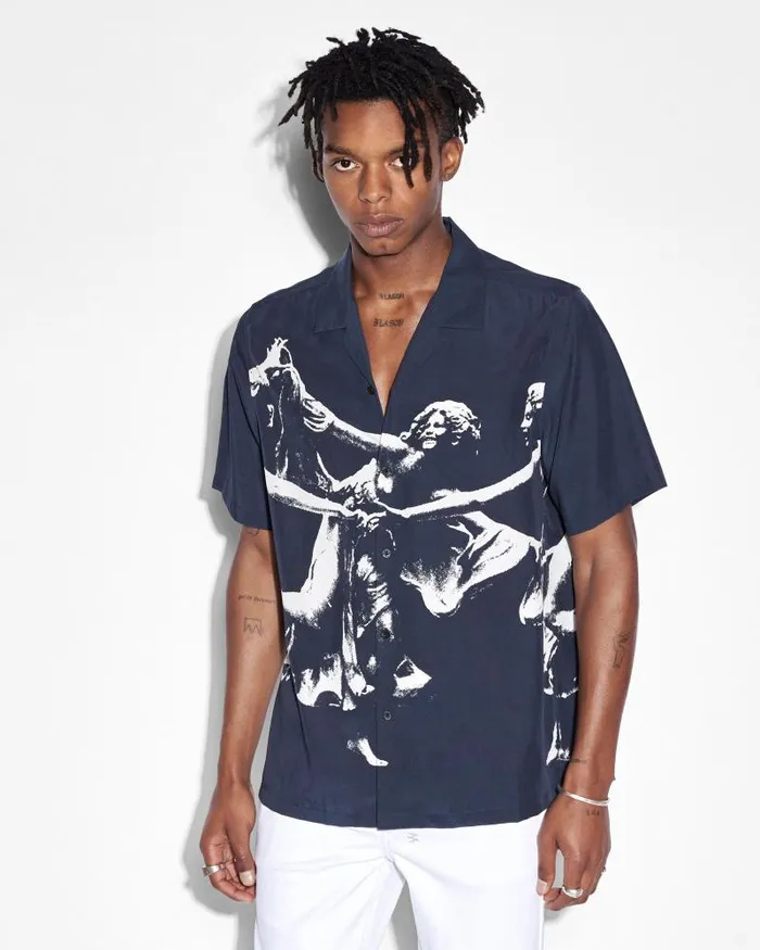 Ksubi Dancers Resort Ss Shirt Black Mens Shirts
