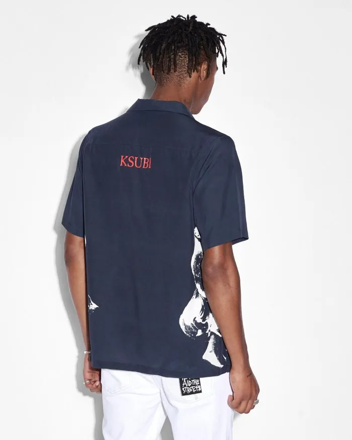 Ksubi Dancers Resort Ss Shirt Black Mens Shirts