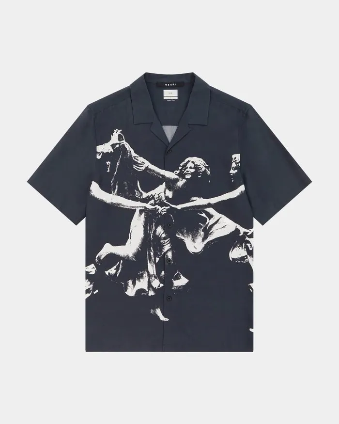 Ksubi Dancers Resort Ss Shirt Black Mens Shirts