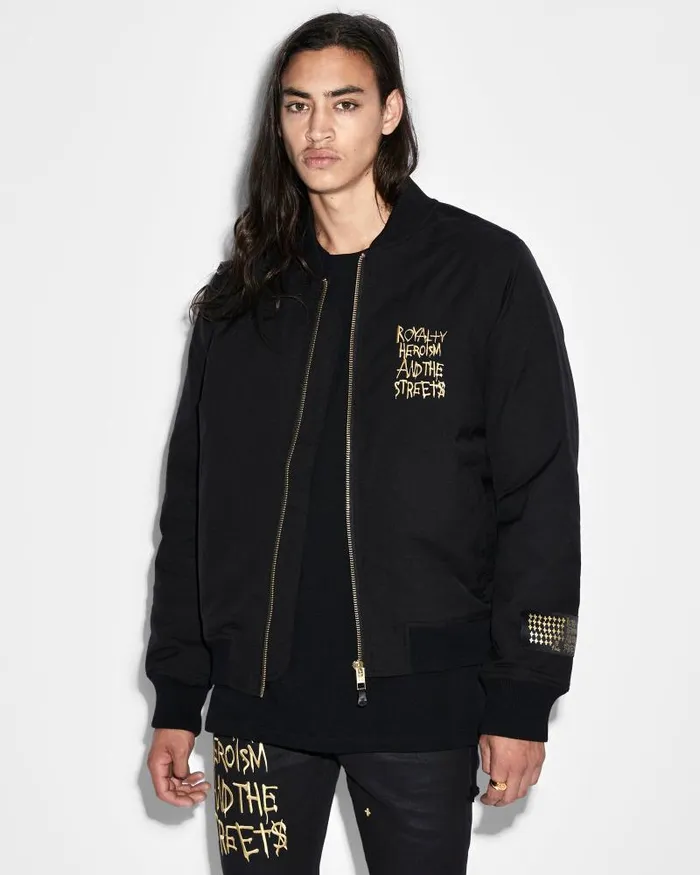 Ksubi Ksubi 23 Bomber Jacket Jet Black Mens Jackets