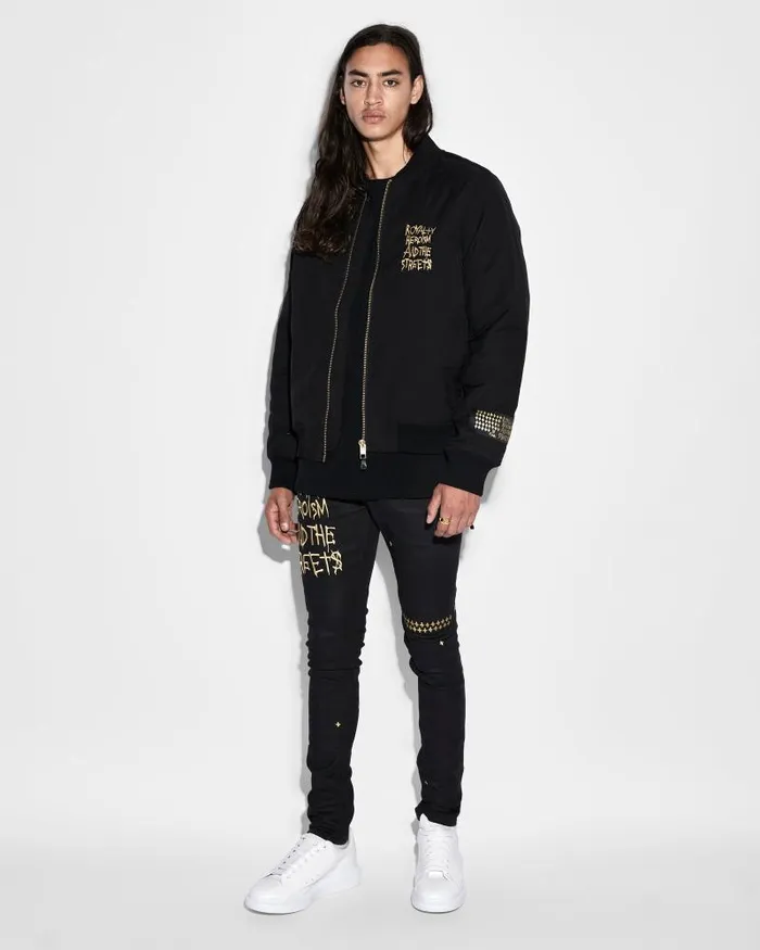 Ksubi Ksubi 23 Bomber Jacket Jet Black Mens Jackets