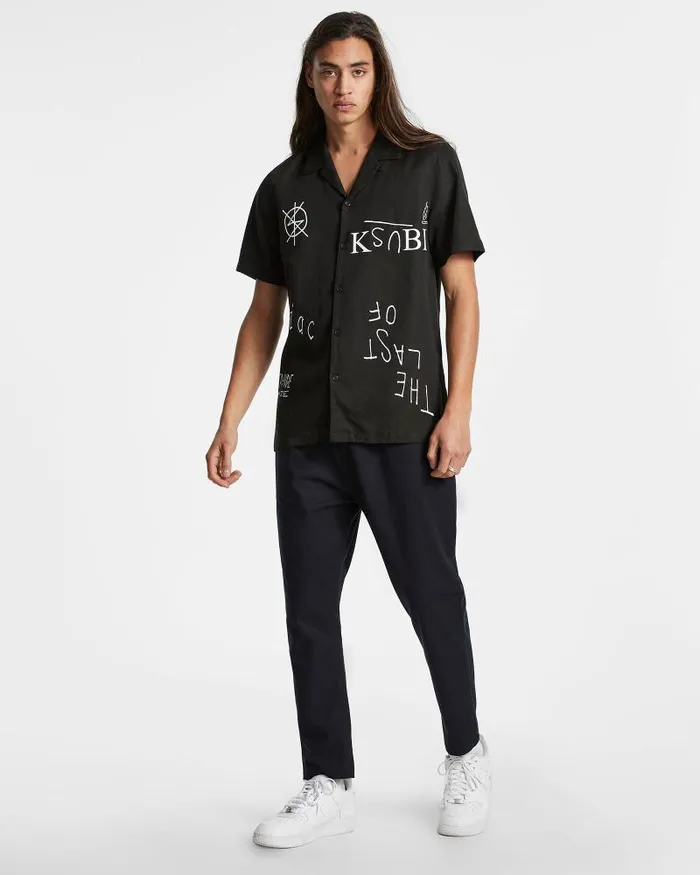 Ksubi Last Maniac Resort Ss Shirt Black Mens Shirts